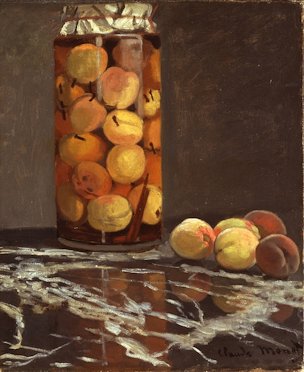 A jar of peaches