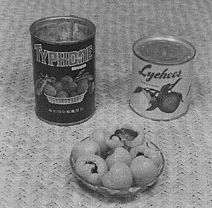 Fig. 73: Peeled, seeded, lychees (Litchi chinensis) are canned in sirup in the Orient and exported to the United States and other countries.