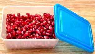 Store the seeds if you don't want to eat them right away. You can lay them flat in a container and refrigerate them for up to three days, or freeze them for up to six months.