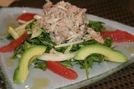 Crab, grapefruit and Avocado salad