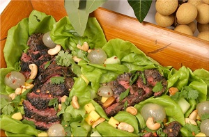 Longan and Steak Salad