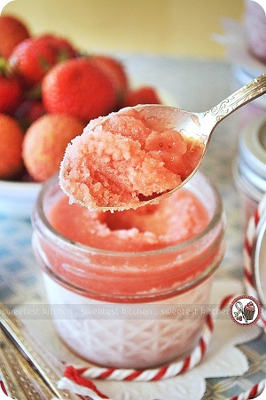 Strawberry Lychee Sorbet