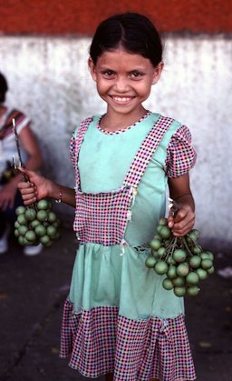 Girl Selling Mamoncillos, Colombia