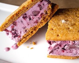 Blackberry Ice Cream Sandwiches, Alabama US.