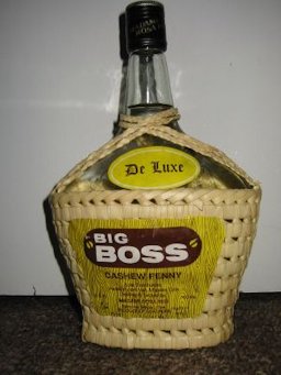 A bottle of Madame Rosa's "Big Boss" cashew fenny