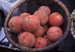 Fruits for sale in Lok Baintan Floating Market. South Kalimantan, Indonesia.