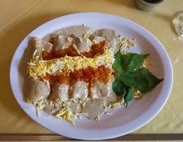 Papadzules, a traditional Yucatecan dish