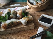 Sweet Potato Thai Rolls