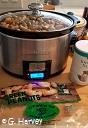 Slow cooker with peanuts