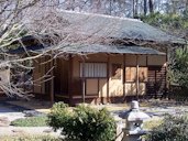 The Tea House within the 7.5 acre Japanese Garden at the Birmingham Botanical Gardens in Birmingham, Alabama USA