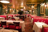 Interior shot of the Russian Tea Room restaurant in New York City